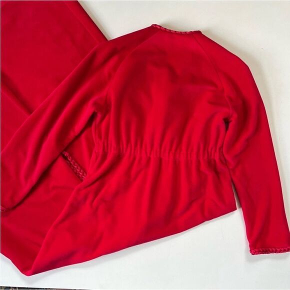 Vintage Vanity Fair Velour Maxi Ruby Dressing Gown Niightgown - Picture 6 of 11